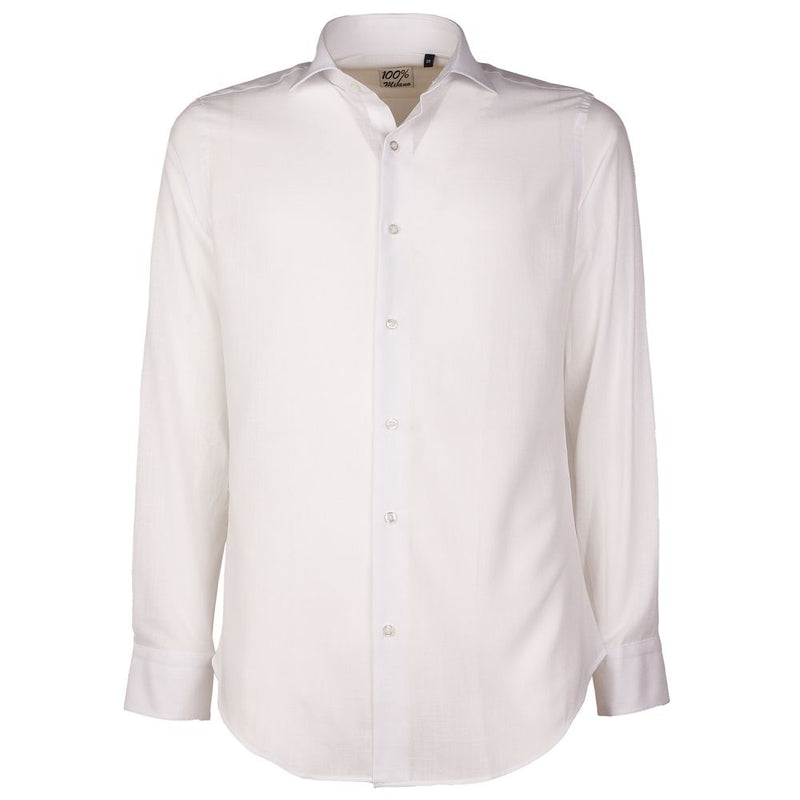 Camicia di cotone bianco