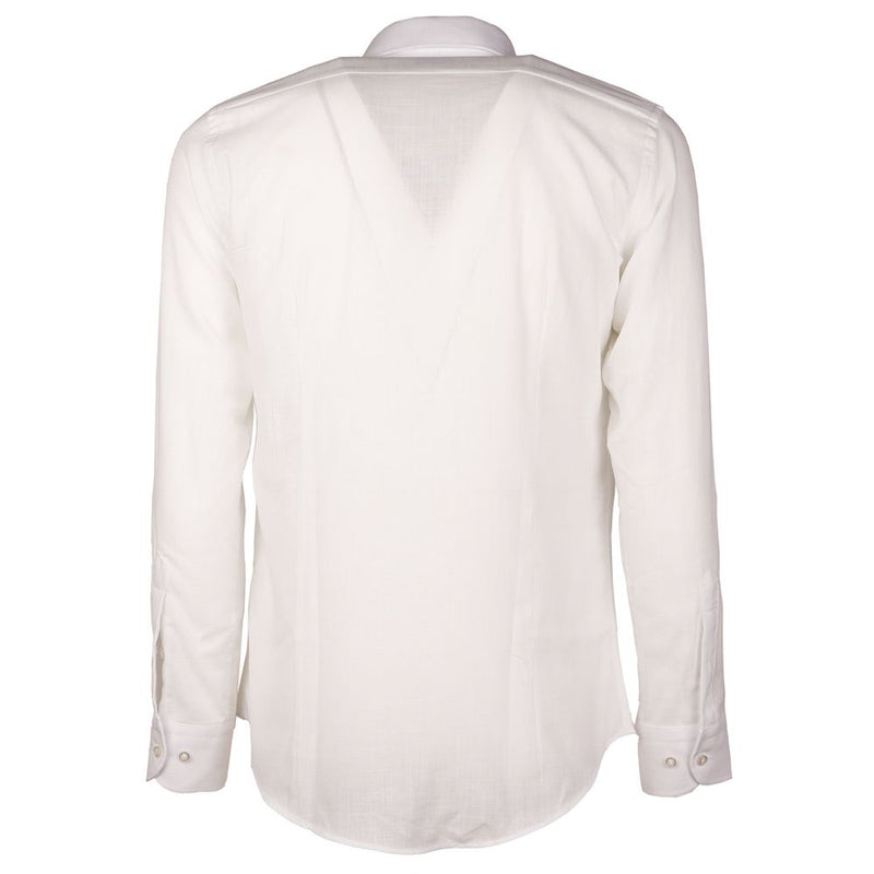 Camicia di cotone bianco