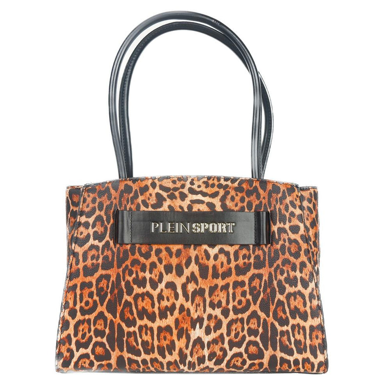 Leopard Print Shopper avec accent de logo