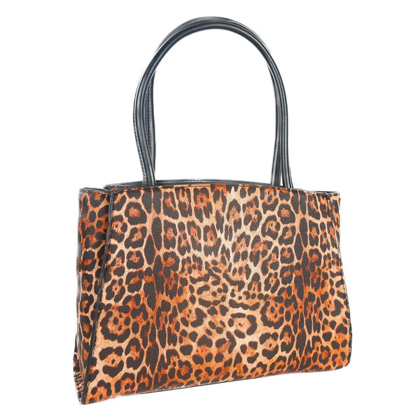 Leopard Print Shopper avec accent de logo