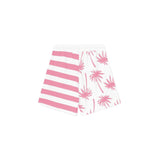 Chic Pink Striped Draw String Shorts