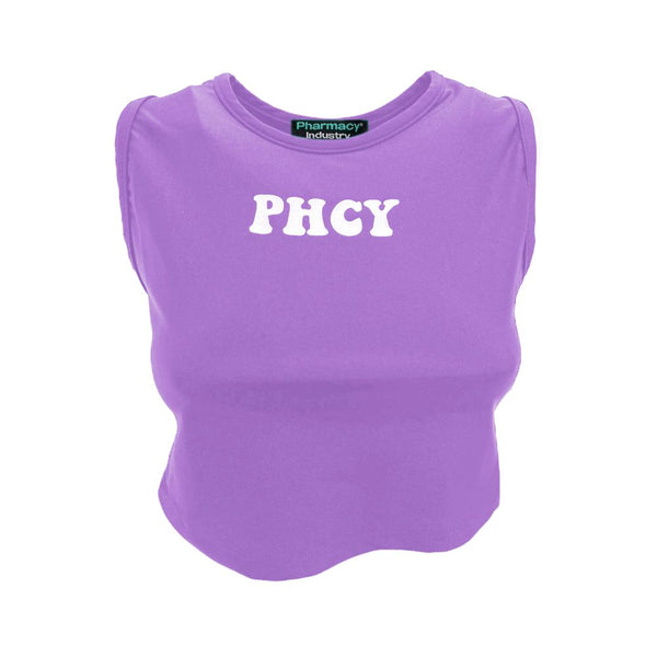 Top lycra sans manches avec logo coffre