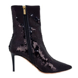 Sequined Elegance Ankle Boots