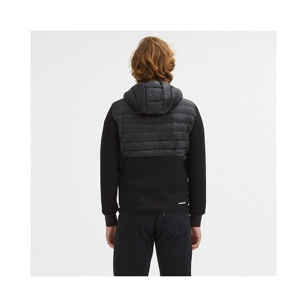 Sleek Black Nylon Down Jacket