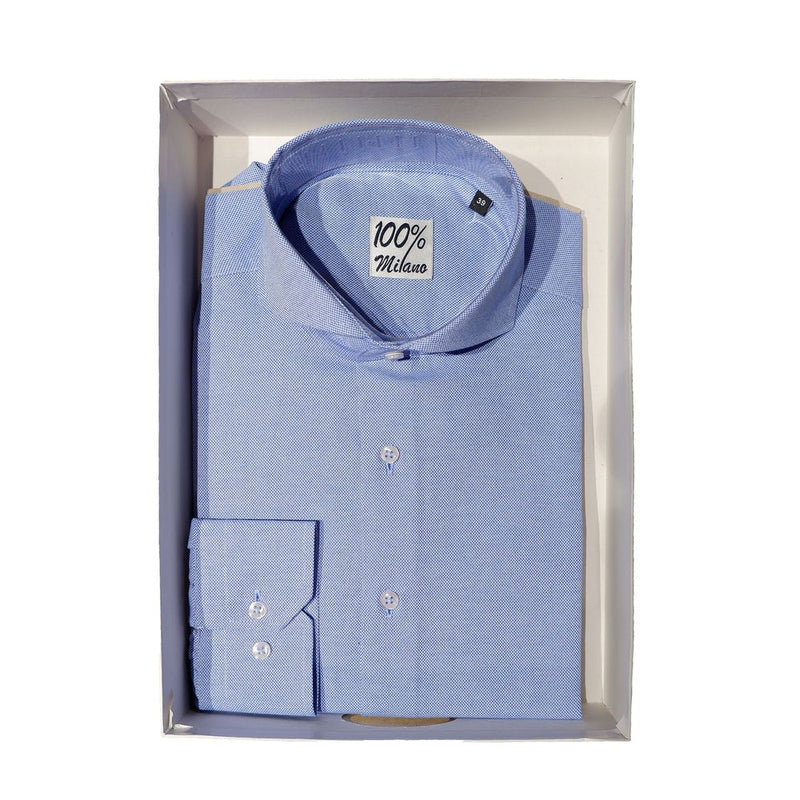 Elegante camicia Oxford azzurra