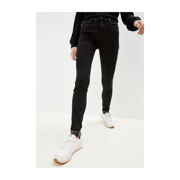 Elegante schwarze Dehnungsjeans