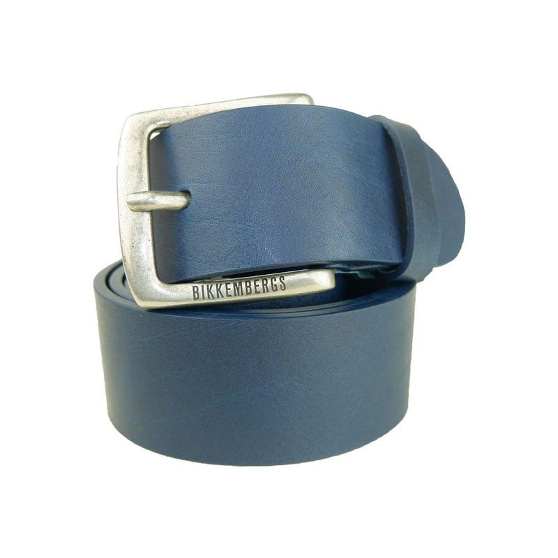 Ceinture en cuir bleu élégant