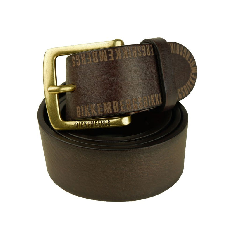 Ceinture en cuir brun élégant