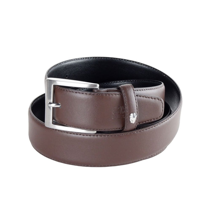 Ceinture en cuir réversible élégante - double tonalité