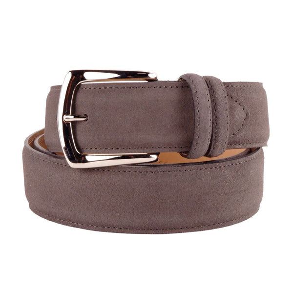 Ceinture de molleton en daim gris élégant