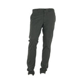 Elegant Gray Italian Cotton Trousers