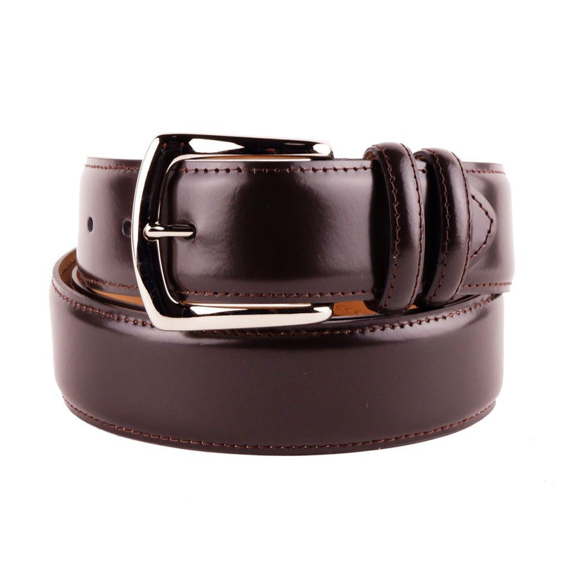 Ceinture pour hommes élégants lisses bruns lisses