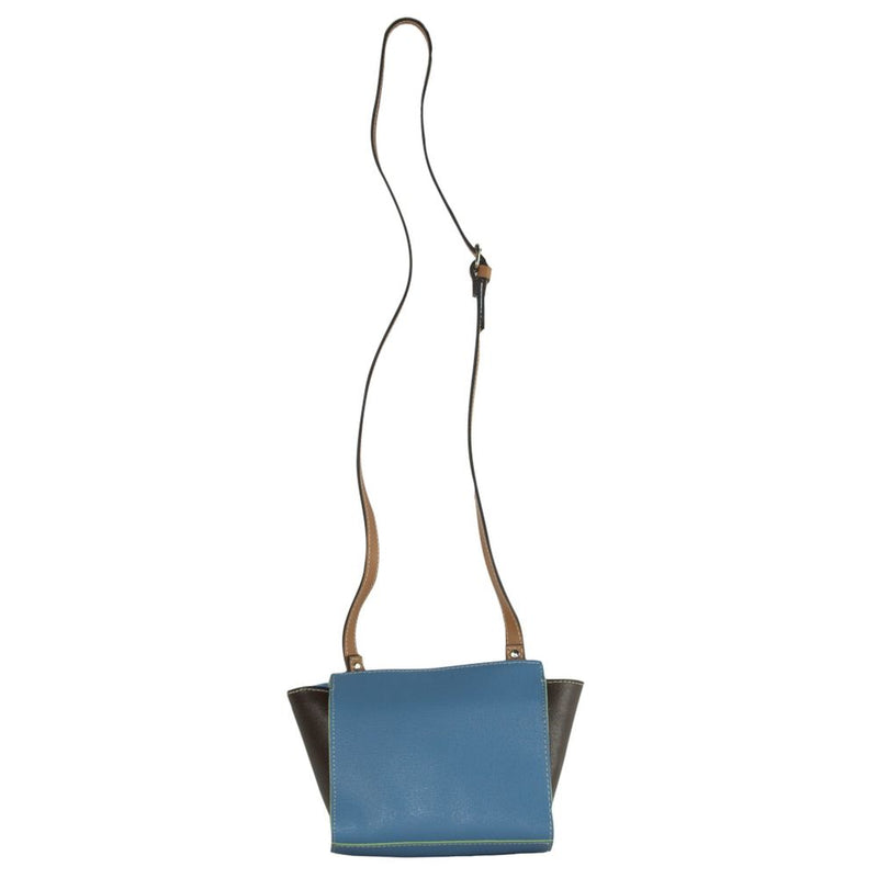 La Boca Chic Blue Leder Crossbody