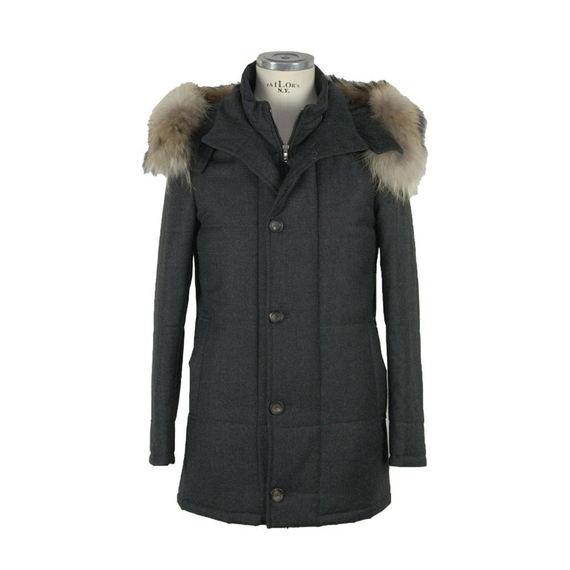 Elegante italienische Woll-Cashmere-Mischjacke