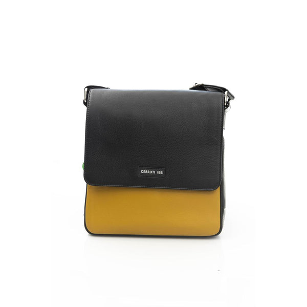 Bolso de cuerpo de cuero amarillo elegante