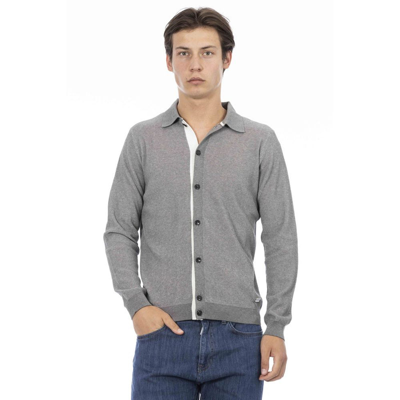 Elegante camicia di cotone a maniche lunghe