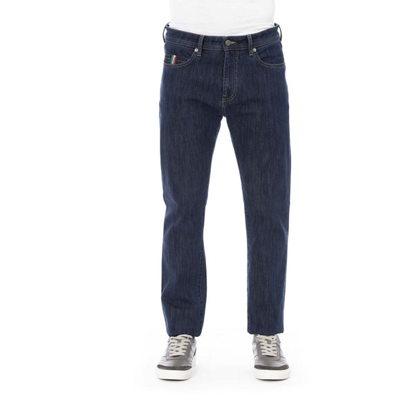 Blue Cotton Men's Jeans