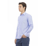 Light Blue Cotton Men Shirt