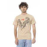 T-shirt di cotone beige