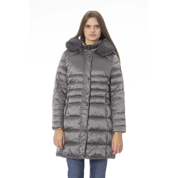 Elegant Grey Down Jacket pour une chaleur sophistiquée