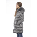 Elegant Grey Down Jacket pour une chaleur sophistiquée