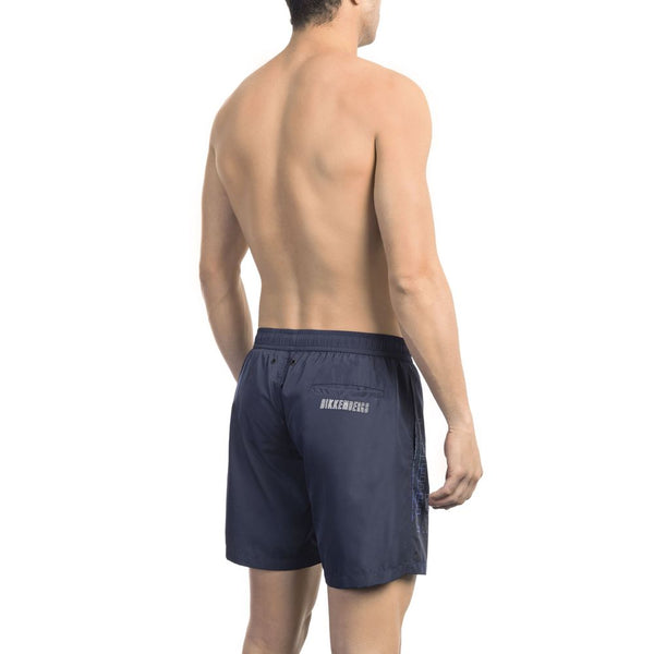 Eleganti pantaloncini da nuoto degradati in blu