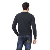 Sticked Merino Woll Crew Neck -Pullover