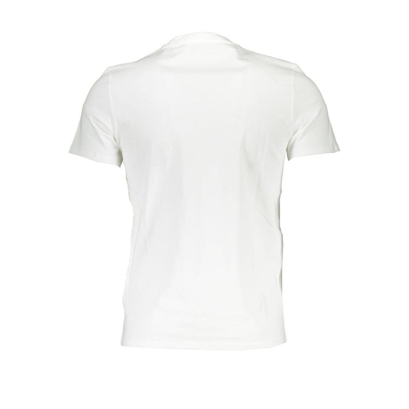 Κομψό Slim Fit White Tee με λογότυπο