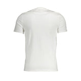 Elegant V-Neck Slim White Tee