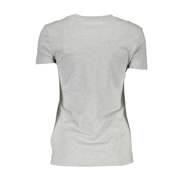 T-shirt biologique de logo gris chic gris