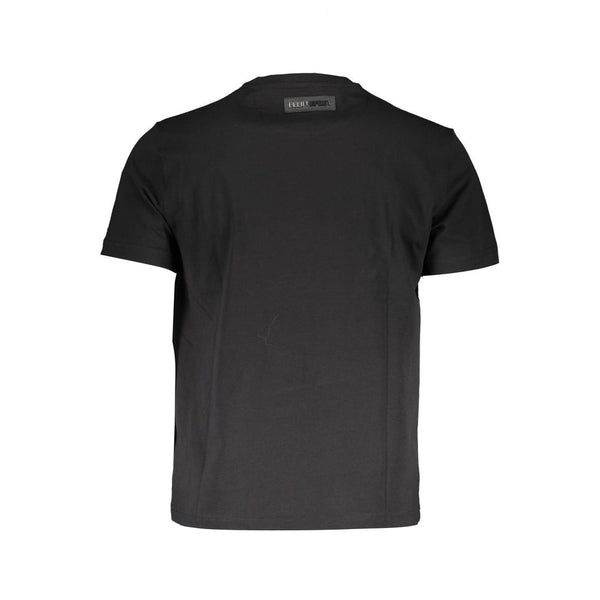 T-shirt noir athlétique élevé avec imprimé emblématique