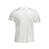 T-shirt rond élégant blanc imprimé blanc