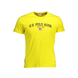 Tee logo del collo giallo soleggiato