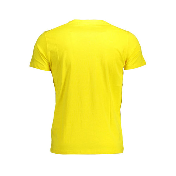 Tee logo del collo giallo soleggiato