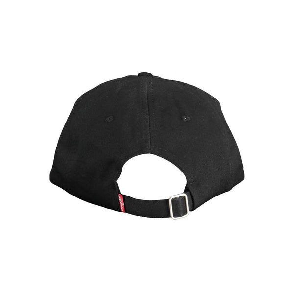 Cappello per visiera ricamato chic in elegante nero