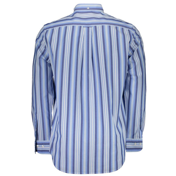 Elegante camicia a maniche corte azzurra