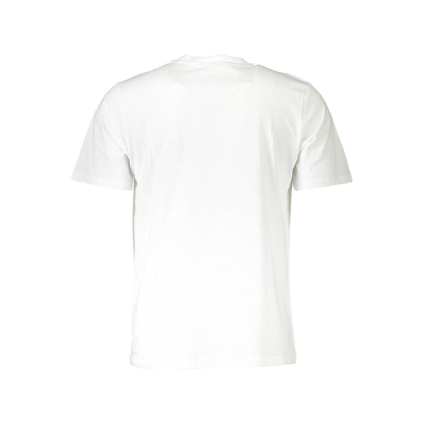 T-shirt à cou rond blanc élégant avec imprimé