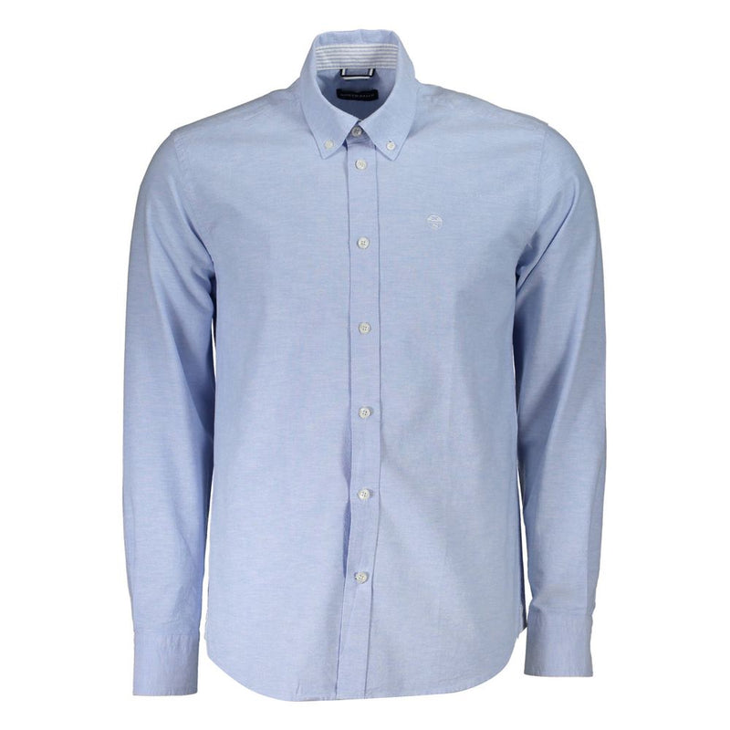 Shirt en coton bleu clair élégant pour hommes