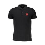 Elegant Short-Sleeve Polo Shirt in Classic Black