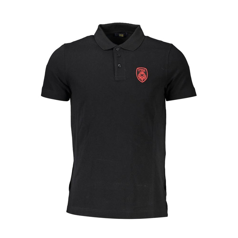 Elegante polo a maniche corte in classico nero