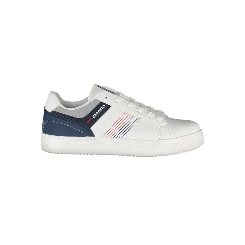 Sleek White Carrera Sneakers con acentos contrastantes