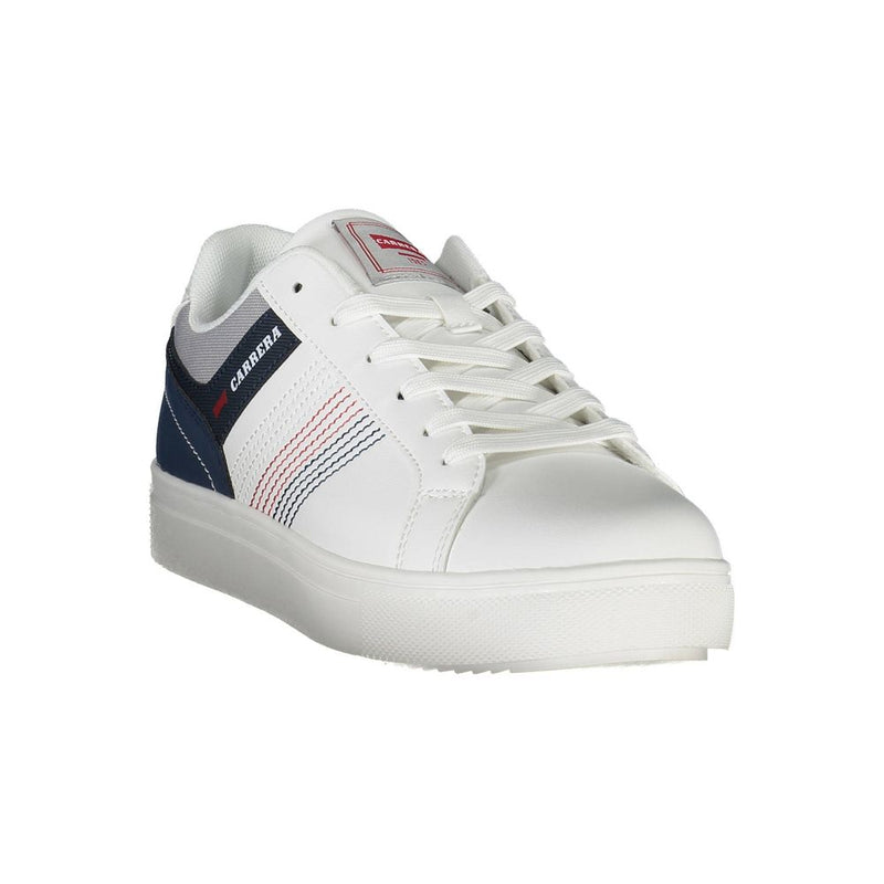 Sleek White Carrera Sneakers con acentos contrastantes