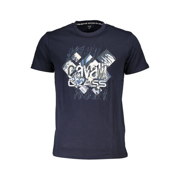 T-shirt di cotone blu