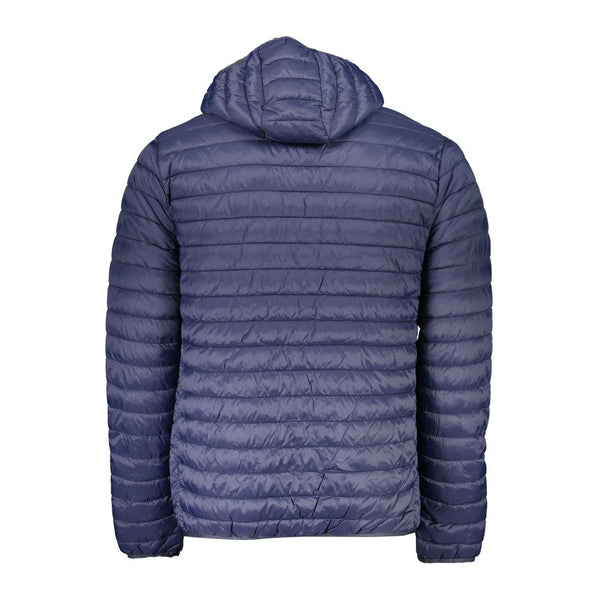 Veste à capuche bleu chic avec détail zip élégant