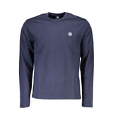 Blaues Baumwollt-Shirt