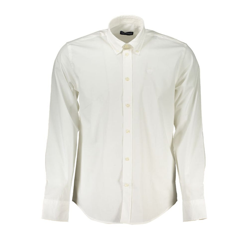 Elegante camisa blanca de manga larga - Fit regular