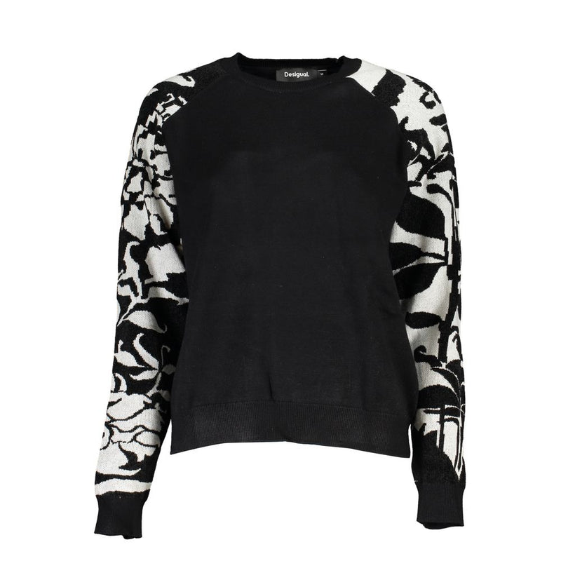 Chic High Neck -Pullover mit Kontrastdetails