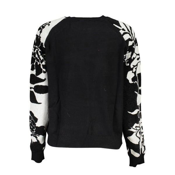 Chic High Neck -Pullover mit Kontrastdetails