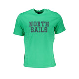 Camiseta de algodón verde