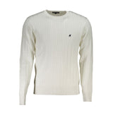 Eleganter Crew -Nackenpullover mit Kontrastdetails